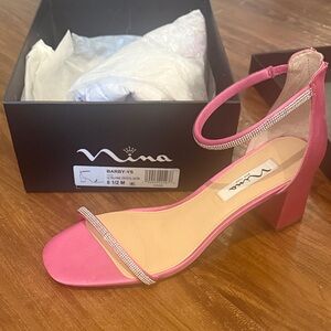 Nina Women's Pink Heeled Sandals BRAND NEW IN BOX